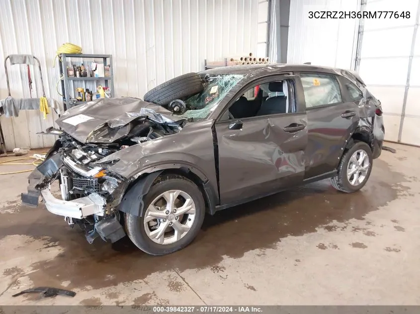 3CZRZ2H36RM777648 2024 Honda Hr-V Awd Lx