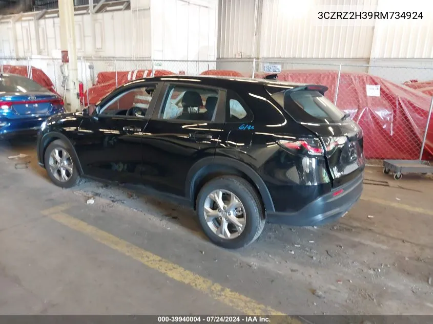 3CZRZ2H39RM734924 2024 Honda Hr-V Awd Lx