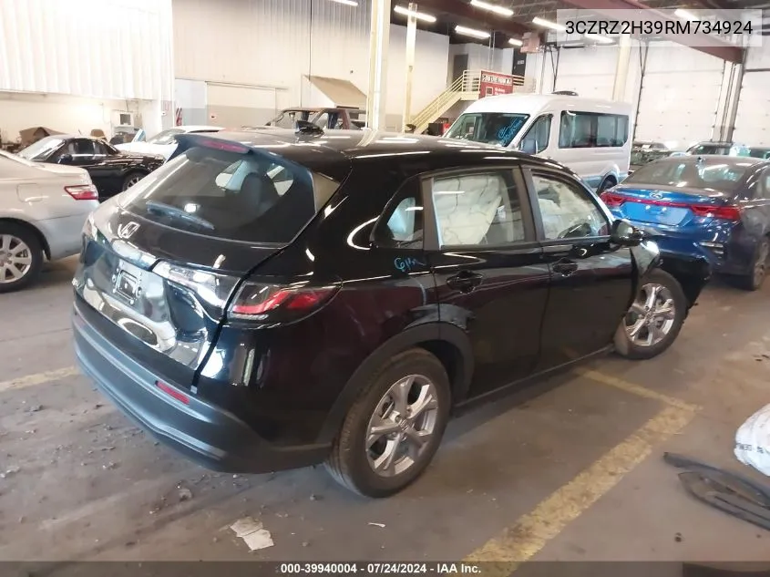 3CZRZ2H39RM734924 2024 Honda Hr-V Awd Lx