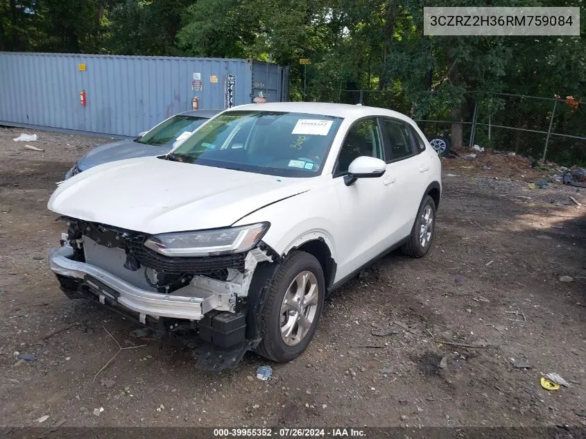 3CZRZ2H36RM759084 2024 Honda Hr-V Awd Lx