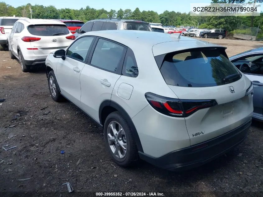 3CZRZ2H36RM759084 2024 Honda Hr-V Awd Lx