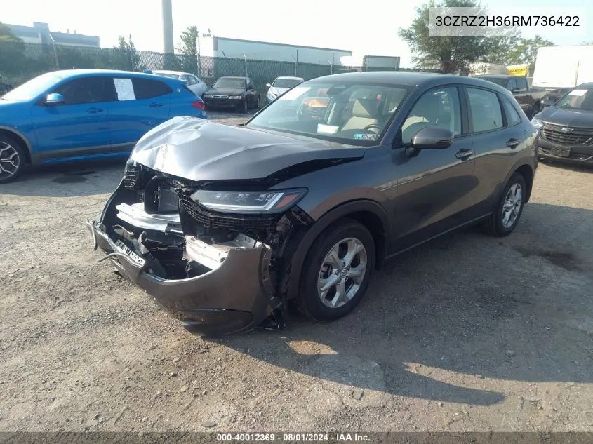 3CZRZ2H36RM736422 2024 Honda Hr-V Awd Lx