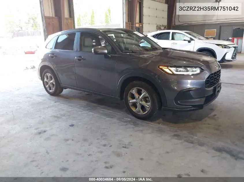 3CZRZ2H35RM751042 2024 Honda Hr-V Awd Lx