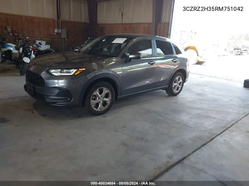 3CZRZ2H35RM751042 2024 Honda Hr-V Awd Lx