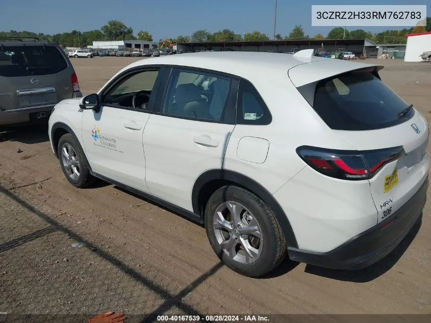 2024 Honda Hr-V Awd Lx VIN: 3CZRZ2H33RM762783 Lot: 40167539