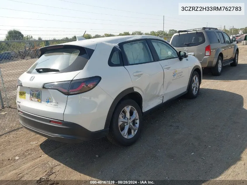 3CZRZ2H33RM762783 2024 Honda Hr-V Awd Lx