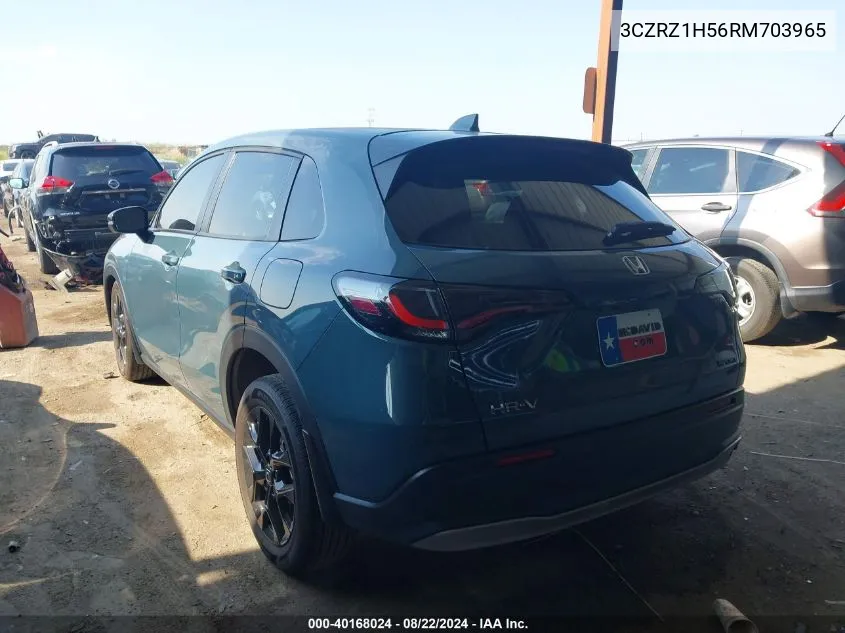 2024 Honda Hr-V 2Wd Sport/2Wd Sport W/O Bsi VIN: 3CZRZ1H56RM703965 Lot: 40168024