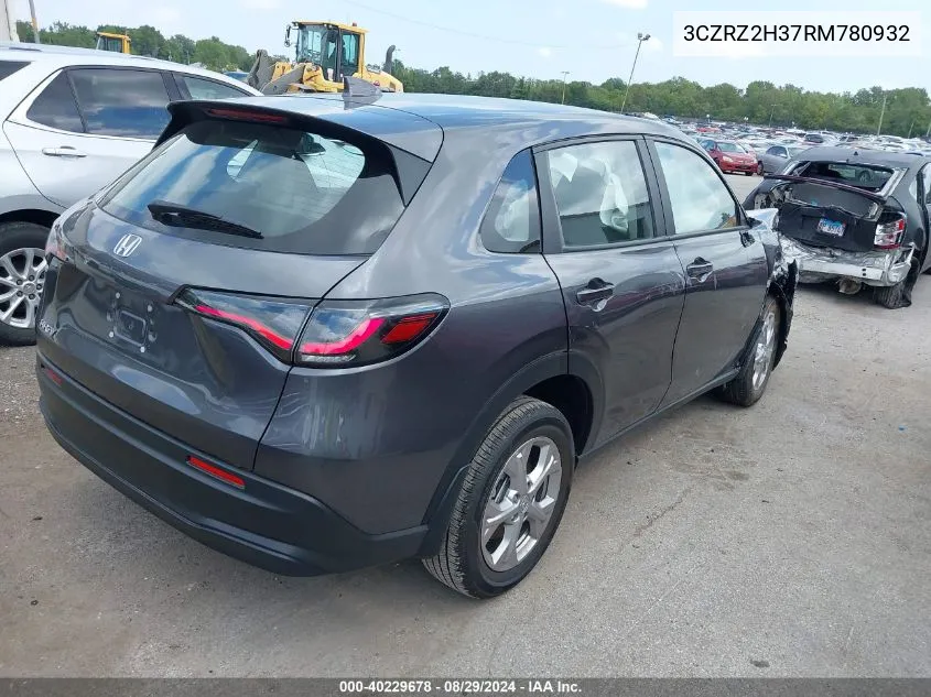 3CZRZ2H37RM780932 2024 Honda Hr-V Awd Lx