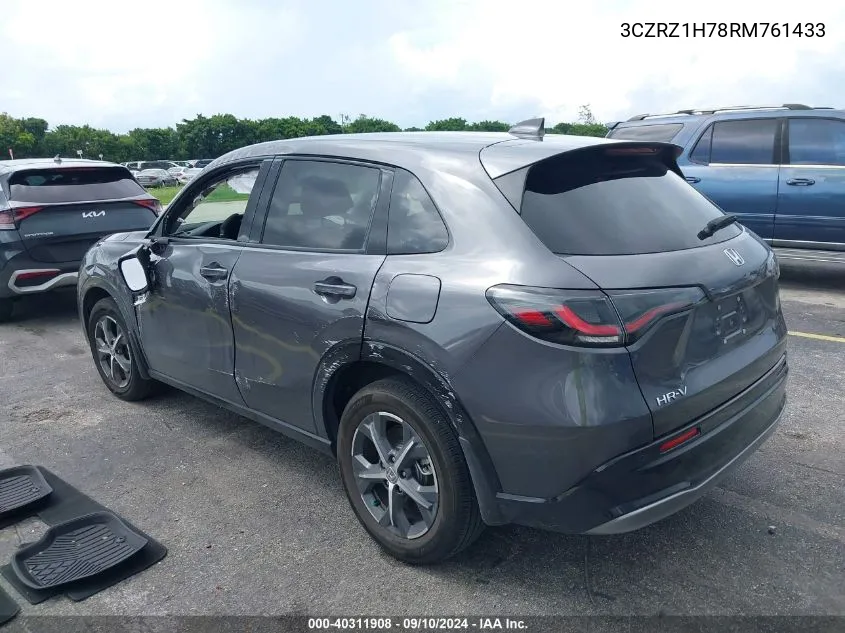 2024 Honda Hr-V 2Wd Ex-L/2Wd Ex-L W/O Bsi VIN: 3CZRZ1H78RM761433 Lot: 40311908