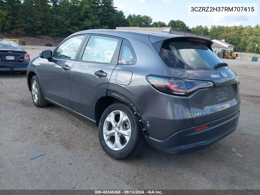 3CZRZ2H37RM707415 2024 Honda Hr-V Awd Lx