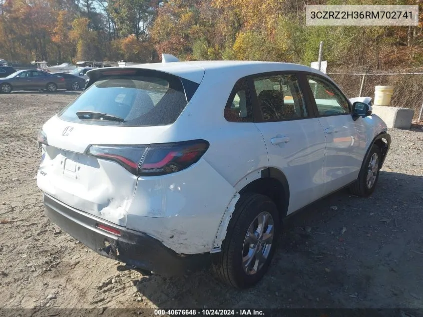 2024 Honda Hr-V Awd Lx VIN: 3CZRZ2H36RM702741 Lot: 40676648