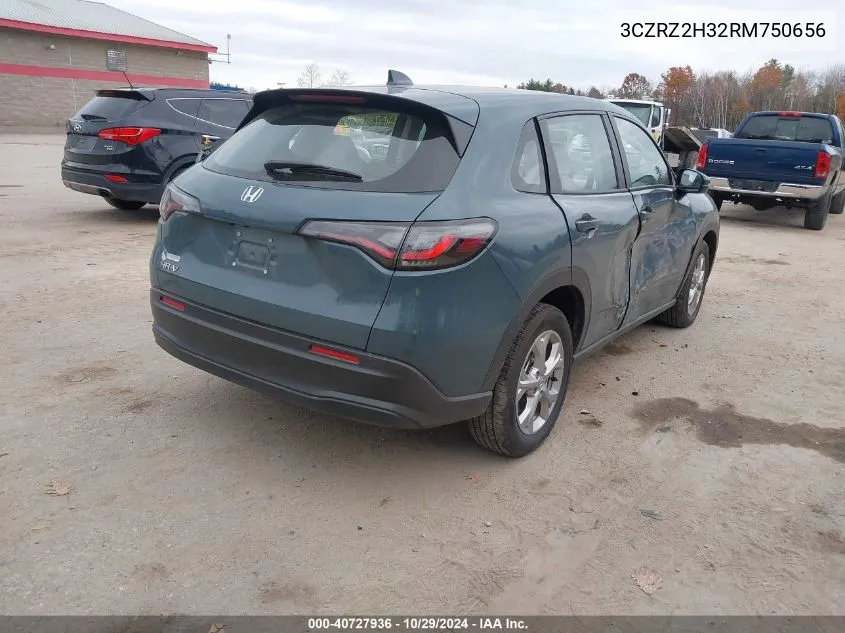 2024 Honda Hr-V Awd Lx VIN: 3CZRZ2H32RM750656 Lot: 40727936