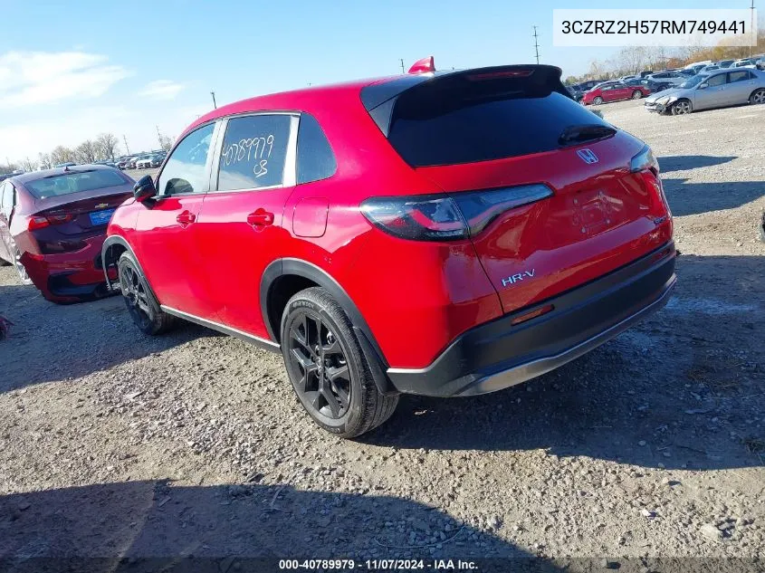 3CZRZ2H57RM749441 2024 Honda Hr-V Awd Sport/Sport