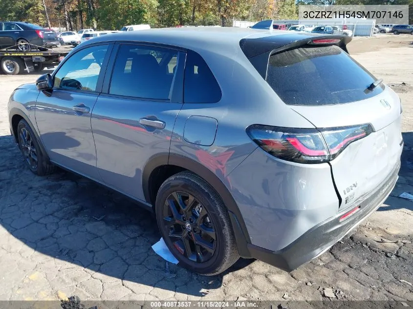 2025 Honda Hr-V 2Wd Sport VIN: 3CZRZ1H54SM707146 Lot: 40873537