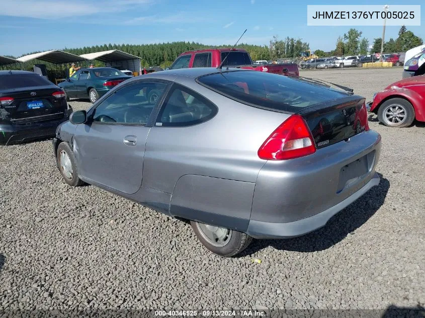 2000 Honda Insight VIN: JHMZE1376YT005025 Lot: 40346525