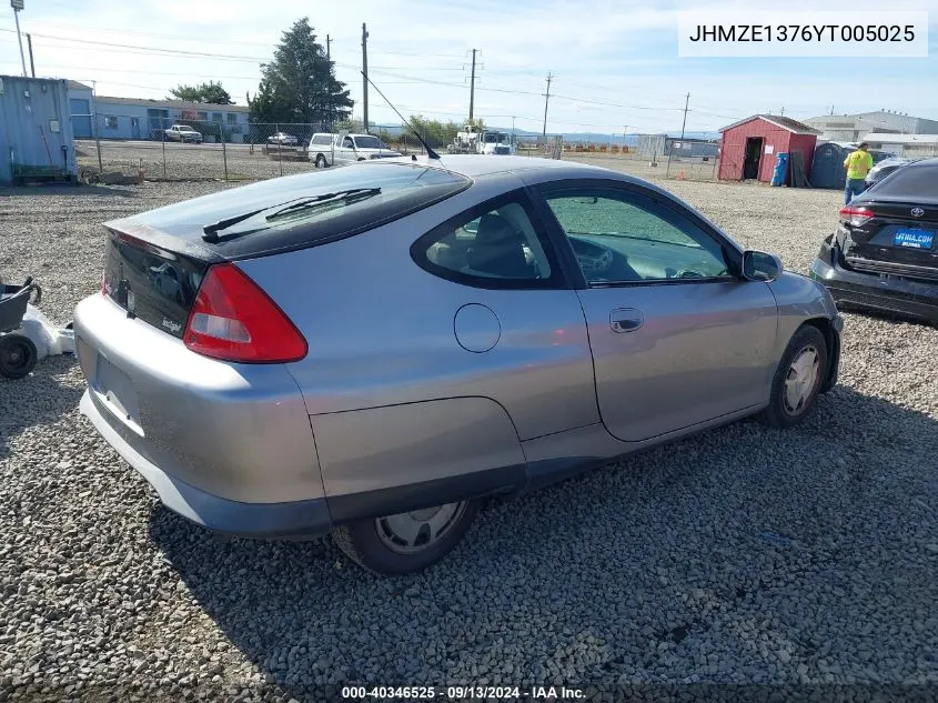 2000 Honda Insight VIN: JHMZE1376YT005025 Lot: 40346525