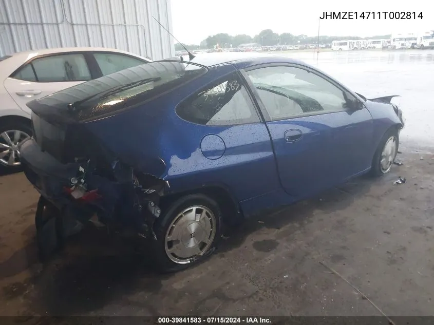 JHMZE14711T002814 2001 Honda Insight Cvt