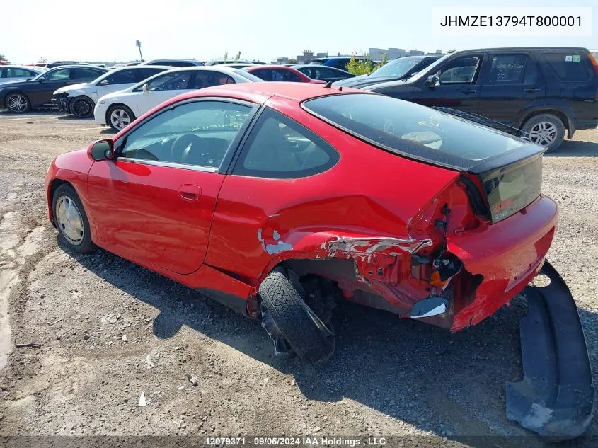 JHMZE13794T800001 2004 Honda Insight