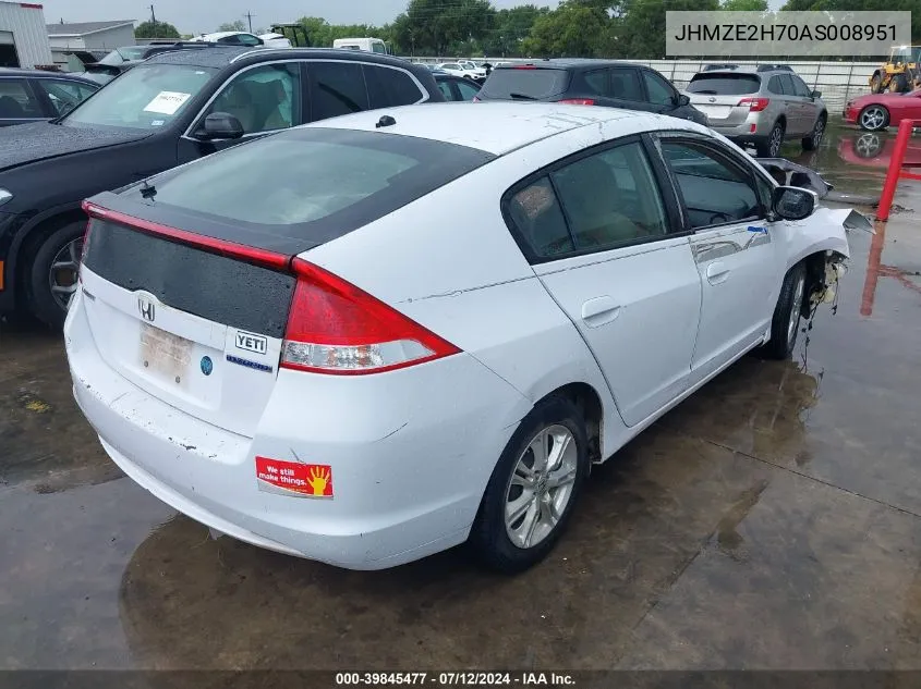 JHMZE2H70AS008951 2010 Honda Insight Ex