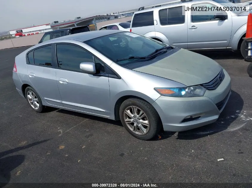 2010 Honda Insight Ex VIN: JHMZE2H74AS037014 Lot: 39972328