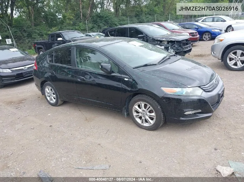 JHMZE2H70AS026916 2010 Honda Insight Ex