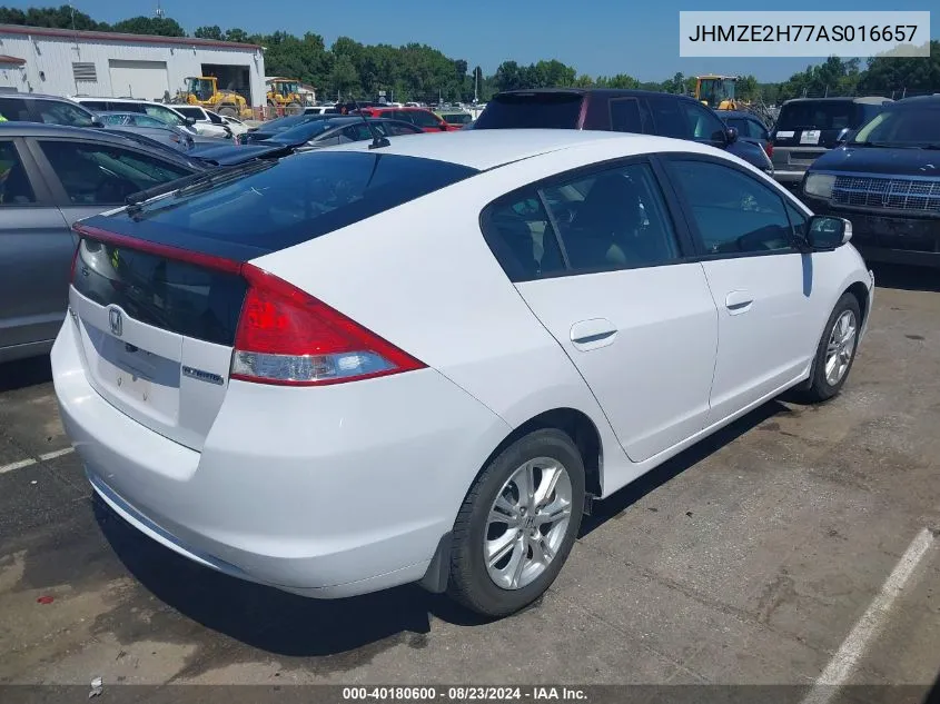 JHMZE2H77AS016657 2010 Honda Insight Ex