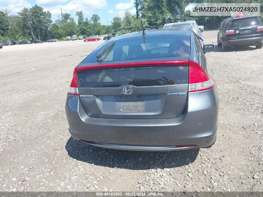 JHMZE2H7XAS024820 2010 Honda Insight Ex