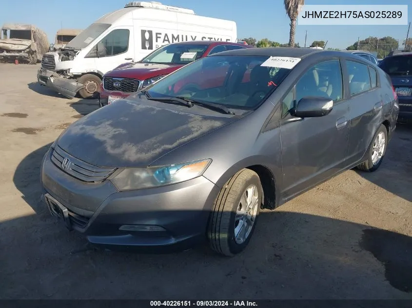 2010 Honda Insight Ex VIN: JHMZE2H75AS025289 Lot: 40226151