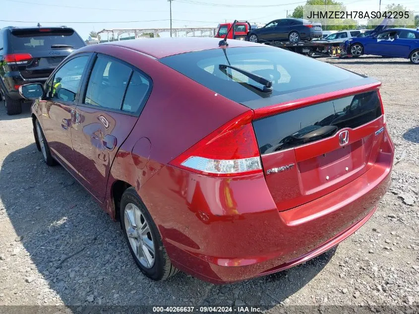 2010 Honda Insight Ex VIN: JHMZE2H78AS042295 Lot: 40266637