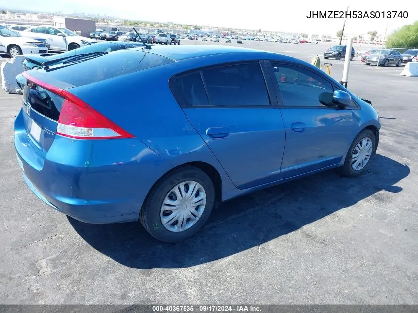 2010 Honda Insight Lx VIN: JHMZE2H53AS013740 Lot: 40367535