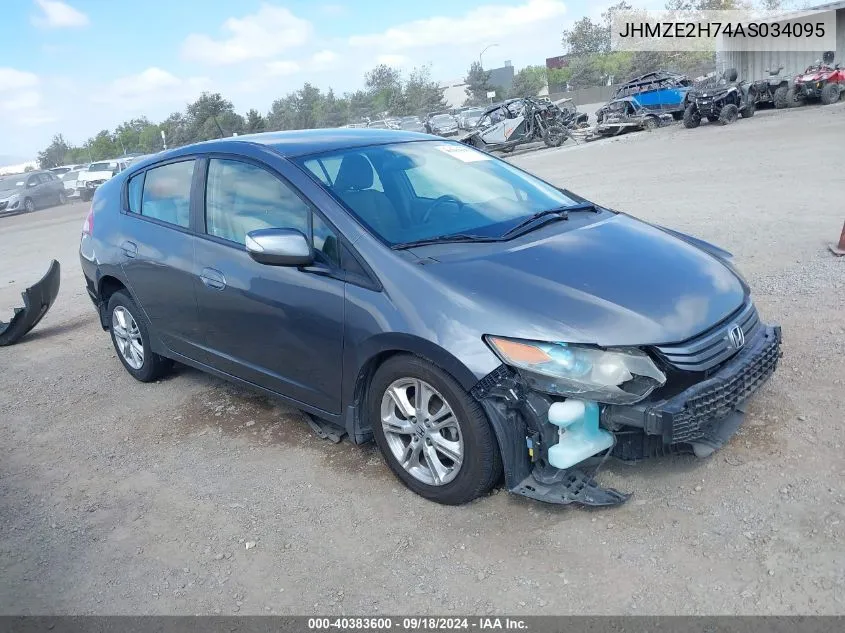 JHMZE2H74AS034095 2010 Honda Insight Ex