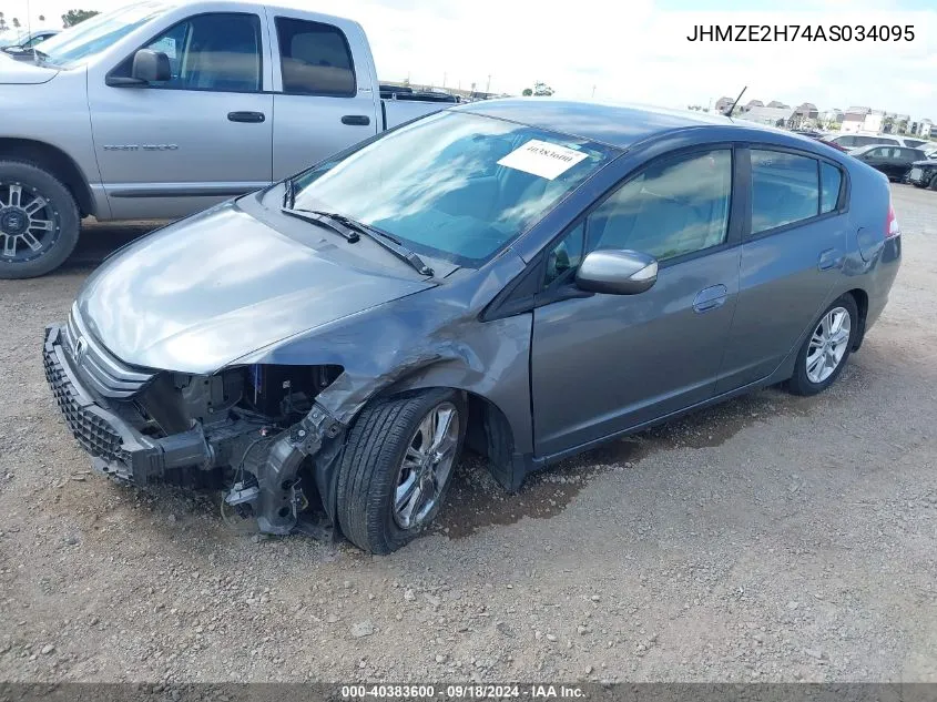 JHMZE2H74AS034095 2010 Honda Insight Ex