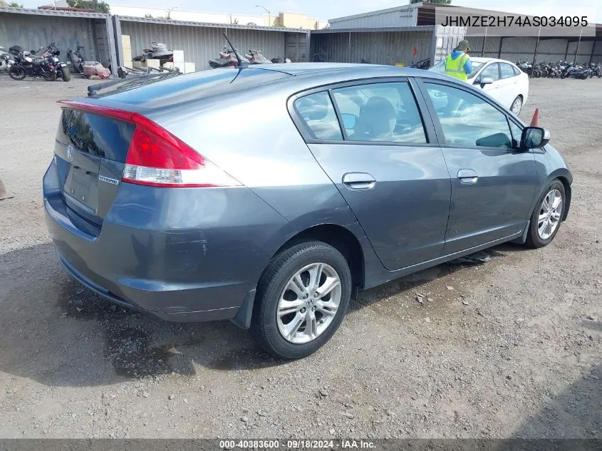 JHMZE2H74AS034095 2010 Honda Insight Ex