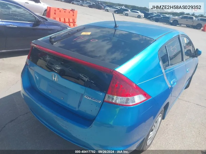 JHMZE2H58AS029352 2010 Honda Insight Lx