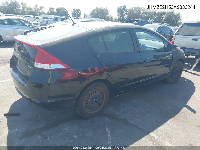 JHMZE2H53AS033244 2010 Honda Insight Lx