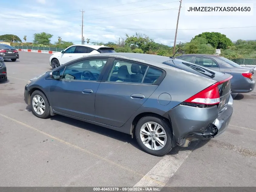 JHMZE2H7XAS004650 2010 Honda Insight Ex