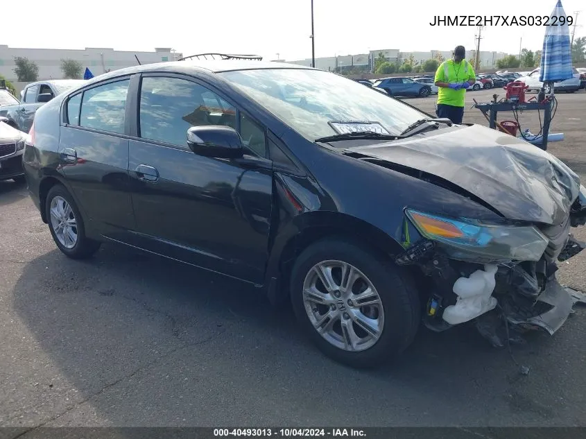 2010 Honda Insight Ex VIN: JHMZE2H7XAS032299 Lot: 40493013