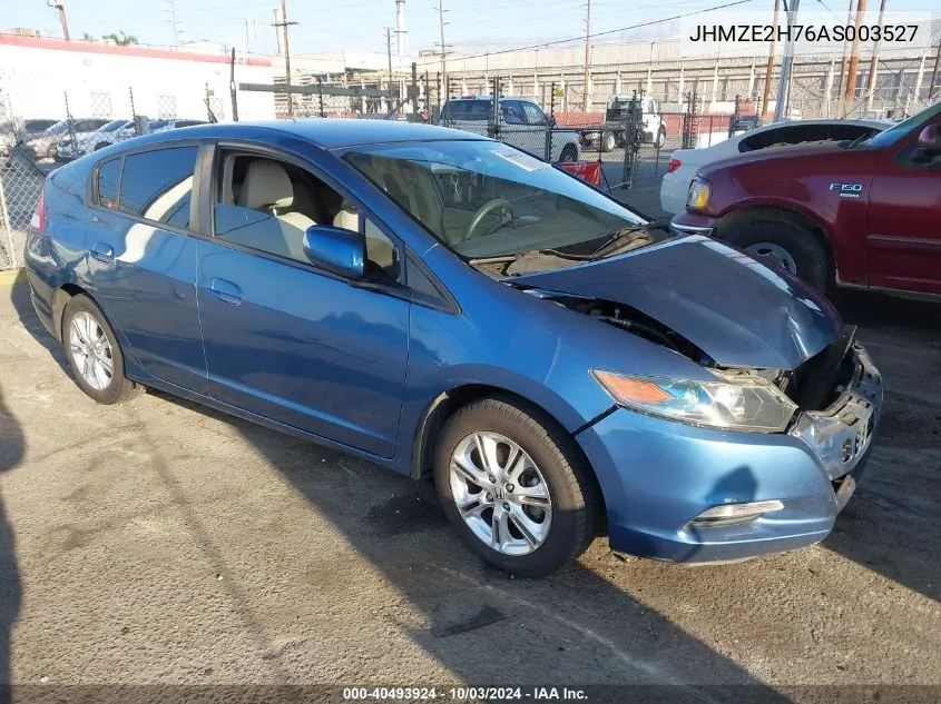 2010 Honda Insight Ex VIN: JHMZE2H76AS003527 Lot: 40493924