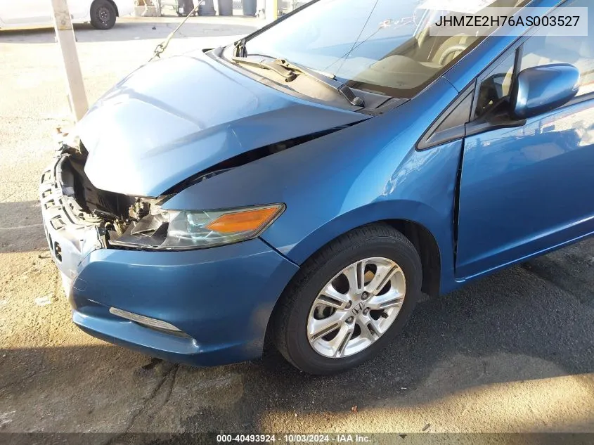 2010 Honda Insight Ex VIN: JHMZE2H76AS003527 Lot: 40493924