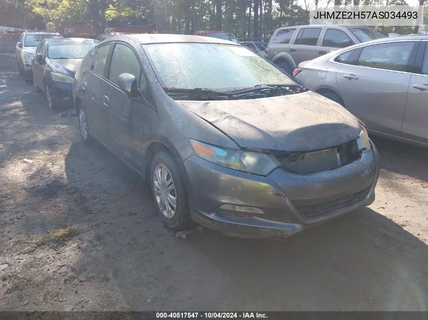 JHMZE2H57AS034493 2010 Honda Insight Lx