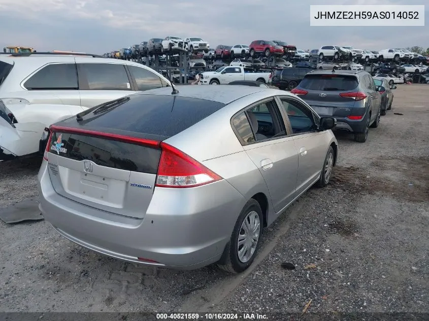 JHMZE2H59AS014052 2010 Honda Insight Lx