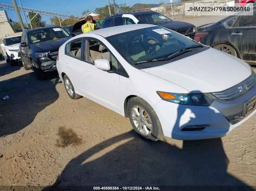 2010 Honda Insight Ex VIN: JHMZE2H79AS006048 Lot: 40598384