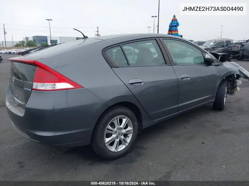 2010 Honda Insight Ex VIN: JHMZE2H73AS004490 Lot: 40620219