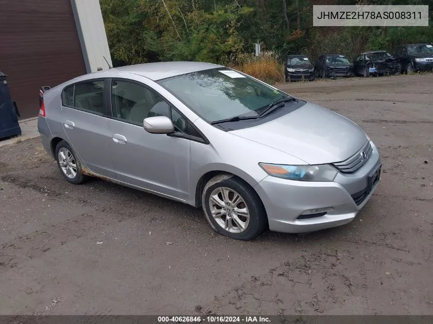 2010 Honda Insight Ex VIN: JHMZE2H78AS008311 Lot: 40626846