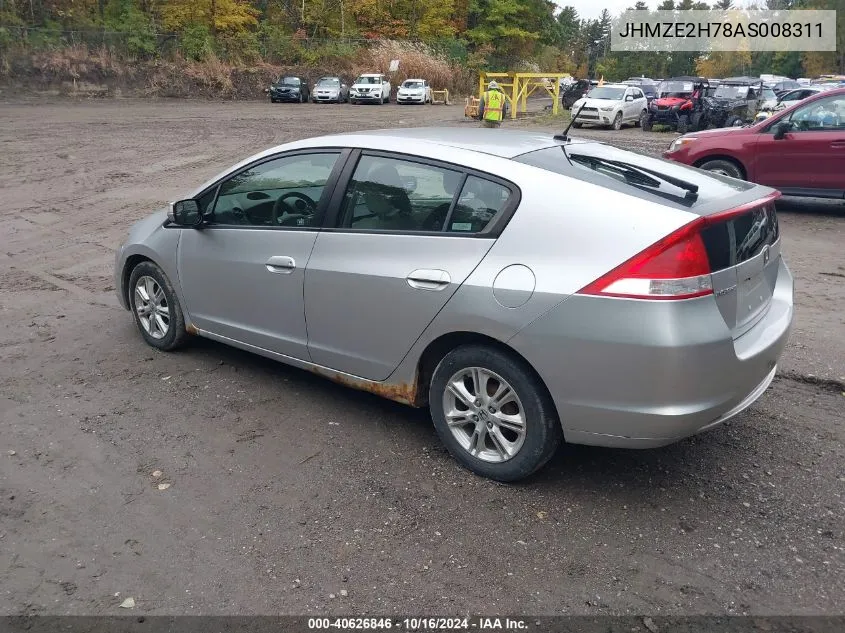 2010 Honda Insight Ex VIN: JHMZE2H78AS008311 Lot: 40626846