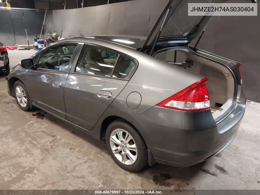 2010 Honda Insight Ex VIN: JHMZE2H74AS030404 Lot: 40679997