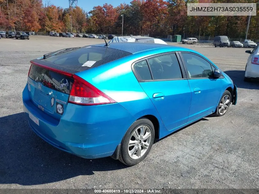 2010 Honda Insight Ex VIN: JHMZE2H73AS035559 Lot: 40680419