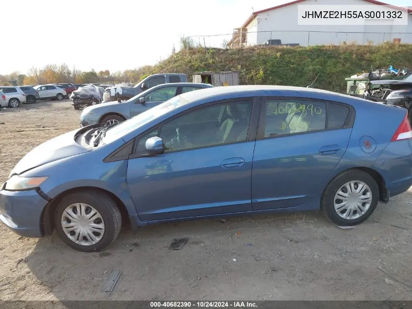 2010 Honda Insight Lx VIN: JHMZE2H55AS001332 Lot: 40682390