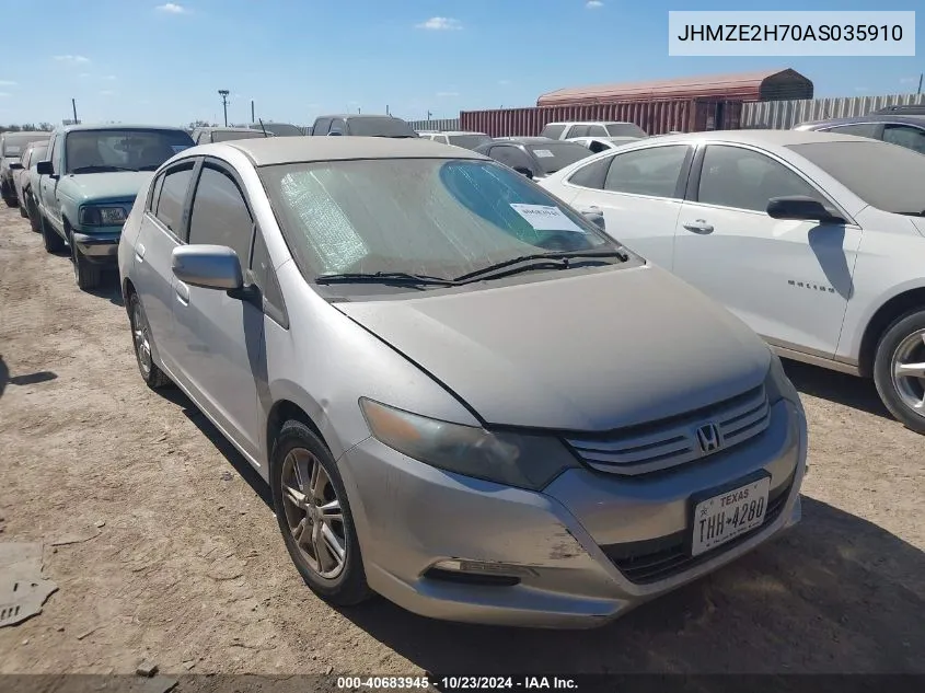 2010 Honda Insight Ex VIN: JHMZE2H70AS035910 Lot: 40683945