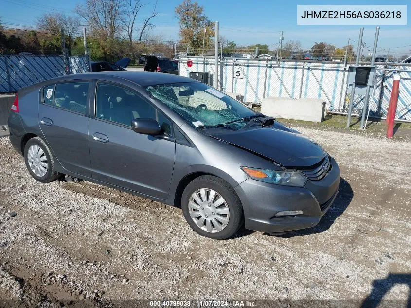 2010 Honda Insight Lx VIN: JHMZE2H56AS036218 Lot: 40799038